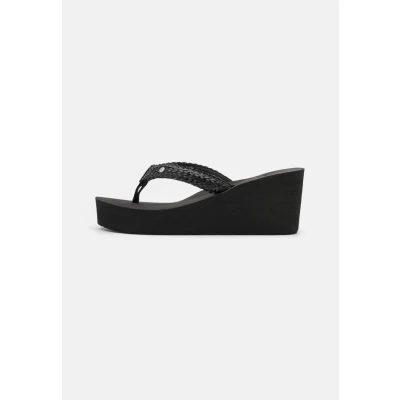 Image of Roxy Mellie Tbar sandals, Women&#039;s, Size: 7.5, Black Synthetics