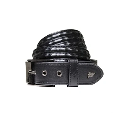 Image of Lowlife Cover Up Leather Belt in Black