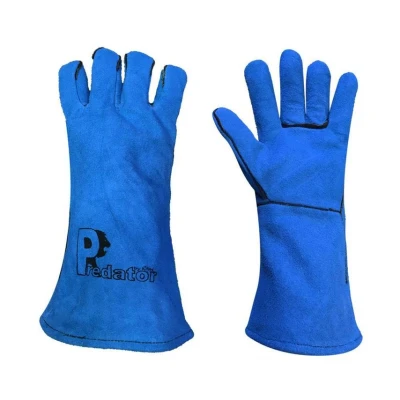 Image of Predator By Ron Mig Gauntlet Leather Welding Gloves