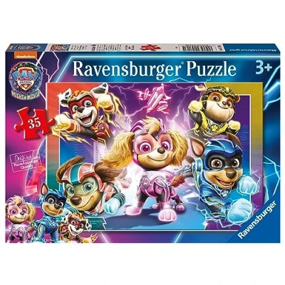 Image of Ravensburger Paw Patrol Mighty Movie 35 Piece Jigsaw Puzzle for Kids Age 3 Years Up Toddler Toys