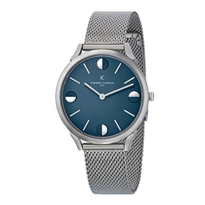 Image of Pierre Cardin Pigalle Half Moon Unisex&#039;s Silver Watch CPI.2013 Stainless Steel One Size