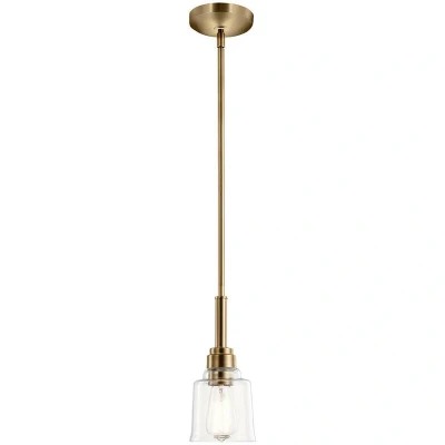 Image of Kichler Aivian Dome Pendant Ceiling Light Weathered Brass