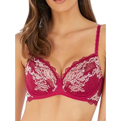 Image of Wacoal Womens Lace Perfection Underwire Bra Pink Size 30FF
