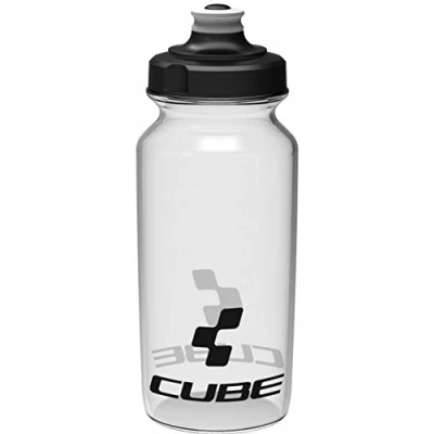 Image of Cube Icon Bottle Transparent, 0.5L / Bicycle Cycling Cycle Biking Bike Riding Ride Mountain MTB Road Water Liquid Storage Store Vessel Bidon Flask Canteen Sport Outdoor Exercise Drinking Drink Gym Accessory Fits HPP HPA Cage 500ml