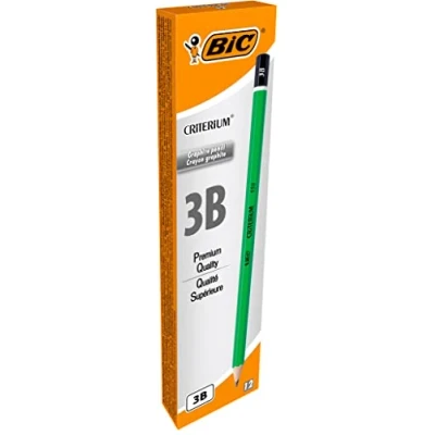Image of BIC Criterium 550 3B Hexagonal Pencils (Box of 12), Green
