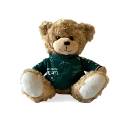 Image of Aston Martin F1, Fernando Alonso Team Bear, soft and cuddly, great accessory for every F1 fan, 28 cms sitting, Official Merchandise