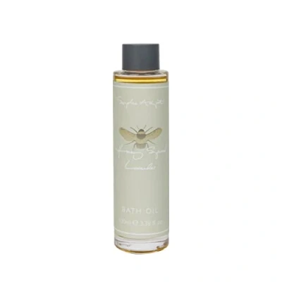 Image of Sophie Allport Bath Oil, Honey Spiced Lavender, Floral Fragrance, 100ml, Hydrating and Relaxing with Almond, Jojoba Shea Oil