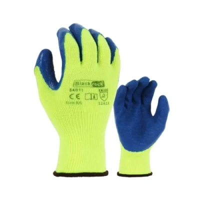 Image of Blackrock Thermal Insulated Heavy Duty Latex Coated Gripper Safety Work Gloves, Mens Womens Working Grip, Ideal For Cold Storage, Handling, Rail, Agriculture, Building &amp; Construction Size Large