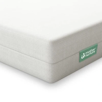 Image of Mother Nurture Eco Fibre Cot Bed Mattress (140 x 70 10 cm) Breathable Baby for Comfy Night’s Sleep, Reversible and Hypoallergenic with Removable Cover Easy Clean, BSI Tested