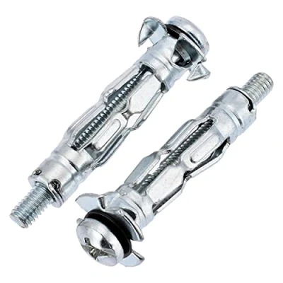 Image of fiXte® Pack of 20 M4 x 38mm Heavy Duty Metal Plasterboard Cavity Wall Fixings Anchors Plugs