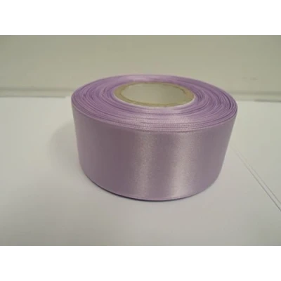 Image of 2 metres x 38mm Satin Ribbon Double Sided 38 mm 3.8cm A+ (Lilac)