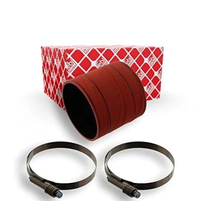 Image of 11009047, 11009047S1 Turbocharger Hose FEBI BILSTEIN 39107 108mm 100mm with clamps
