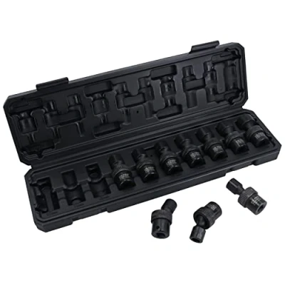 Image of Swivel Wobble Metric Shallow Impact Sockets 3/8in Drive 10 19mm 10pc
