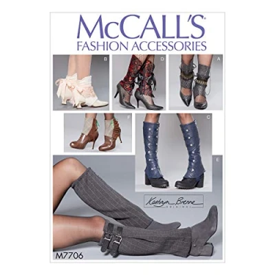 Image of Mccall&#039;s Patterns Misses Spats, Tissue, Multi Colour, 17 x 0.5 0.07 cm