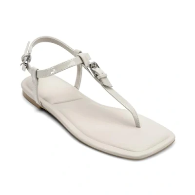 Image of DKNY Datto Tbar sandals, Women&#039;s, Size: 7.5, Soft white High quality imitation leather