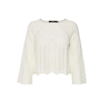 Image of VERO MODA Women&#039;s Vmginger 3/4 Boatneck Pullover Ga Noos Knitted Jumper, Birch, S
