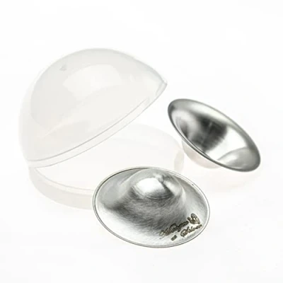 Image of Moogco The Original Silver Nursing Cups Nipple Shields for Newborn Essentials Must Haves Soothe and Protect Your Nipples 925