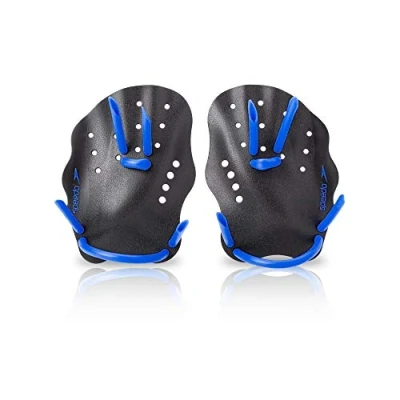 Image of Speedo unisex adult Training Nemesis Contour swimming hand paddles, Multicolor, Small US