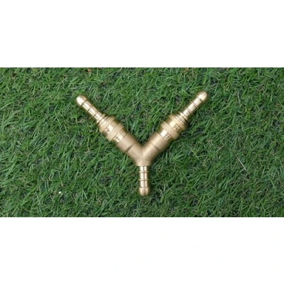 Image of 3 Way Quick Release Gas Hose Splitter Coupling Connector for 8mm Propane/Butane