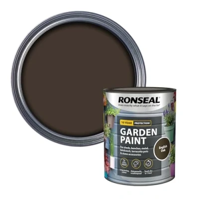 Image of Ronseal Garden Paint English Oak 750ml