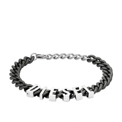 Image of Diesel Bracelet Bracelet, Men&#039;s, Size: One Size, Gunmetal