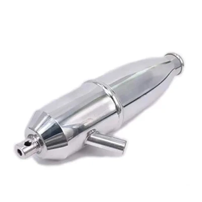 Image of Aluminum Exhaust Pipe 102009 (02124) for 1/10 Nitro RC Model car HPI HSP Losi Axial Kyosho