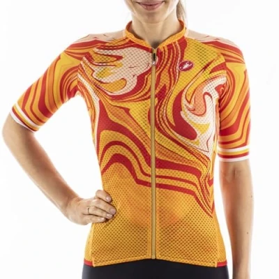 Image of CASTELLI Climber&#039;s 2.0 W JER, Long Jersey Women, Saffron