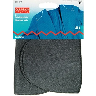 Image of Prym 993867 Shoulder Pad Half Moon PA M L Black, polyester, 2 x 1 cm