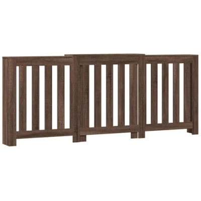 Image of vidaXL Radiator Cover Heater Shelf Engineered Wood/Oak Modern Slatted Design Additional Space 156/205 x 21.5 83.5 cm Living Room Decor