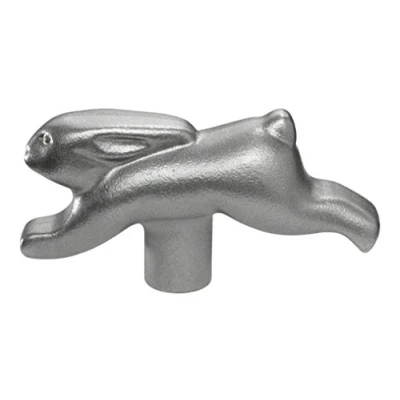 Image of STAUB 40510 661 0 Rabbit Lid Knob, Stainless Steel, Silber, 9 x 6 3.2 cm