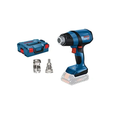 Image of Bosch Professional 18V System GHG 50 Cordless Heat Gun (excluding Batteries and Charger, incl. Reflector Nozzle, 32 x 33 mm, Reduction 9 in L BOXX 136)