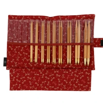 Image of Seeknit Circular Knitting Needles Set, Bamboo, Black, Mittelgroße/Große