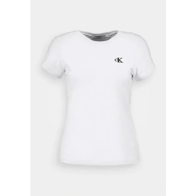Image of Ck Embroidery Slim Tee White (Bright White)