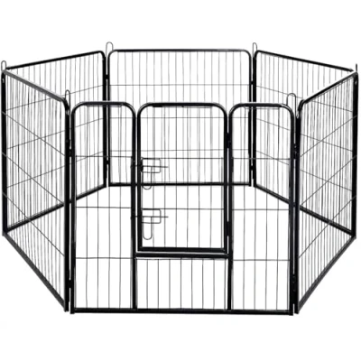 Image of AVC Designs Pet Dog Playpen Heavy Duty Fence Exercise Pen Portable Puppy Play Indoor/Outdoor Large 6 Panel 80x100cm