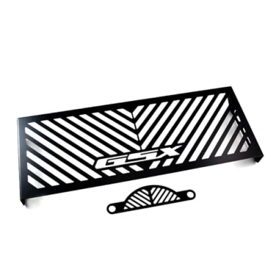Image of Radiator Cover + Fan Compatible With: Suzuki GSX 1400 Year of Manufacture 2001 07 Water Cooler Grille Guard Black Font