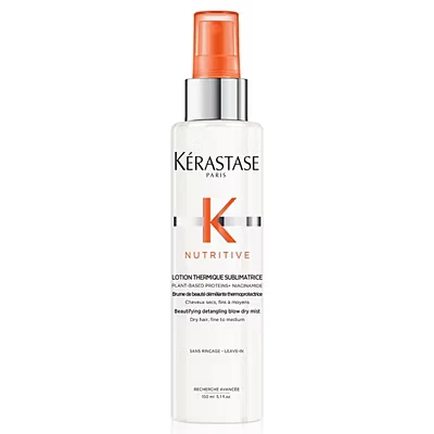 Image of Kérastase Nutritive, Beautifying Detangling Blow Dry Mist for Fine to Medium Hair, Heat Protectant, Lotion Thermique Sublimatrice, 150 ml
