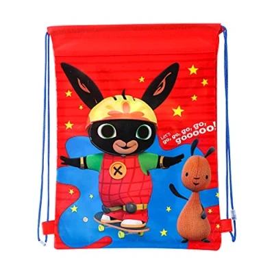 Image of Zawadi Kids Drawstring PE Swimming Football Sports Travel Gym School Bag Lightweight, Multicolour, 44 x 33 (11055 9681)