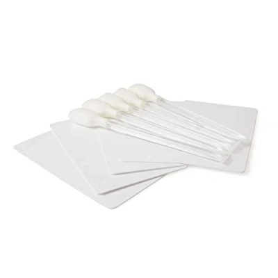 Image of Compatible Cleaning Kit for Evolis Zenius &amp; Primacy Card Printers 5 Adhesive Cards swabs