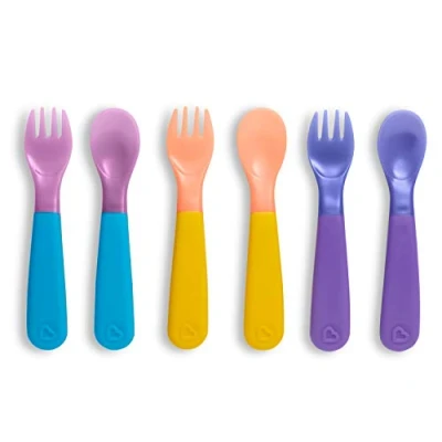 Image of Munchkin Colour Change Toddler Forks and Spoons, Pack of 6