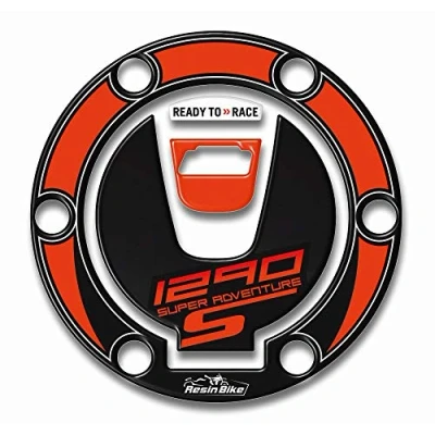 Image of Resin Bike Motorcycle 3D Stickers Compatible with KTM 1290 Super Adventure S 2017 2018. Tank Cap Protection from Bumps and Scratches. Gadget Moto