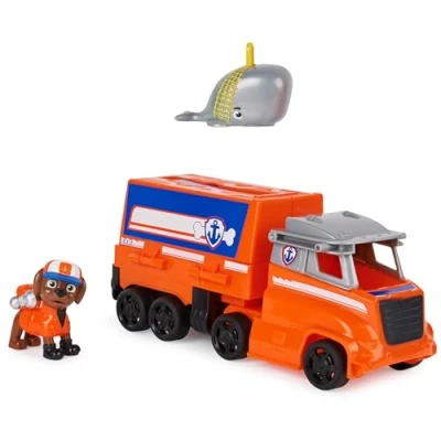 Image of Paw Patrol, Big Truck Pups Zuma Transforming Toy with Collectible Action Figure, Kids’ Toys for Ages 3 and up