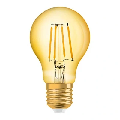 Image of OSRAM LED lamp, Base: E27, Warm White, 2500 K, 8 W, Replacement for 68 W Incandescent Bulb, Vintage 1906© [Energy Efficiency Class A++]
