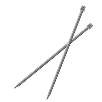 Image of Vogueing Tool Single Pointed Knitting Needles 2Pcs/Set 35CM Long Sets Aluminium Classic Pins for Handmade Weave DIY Tools(9MM)
