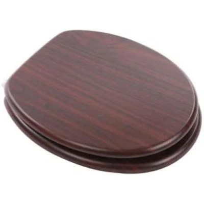 Image of MDF Toilet seat SS Hinge Mohogany
