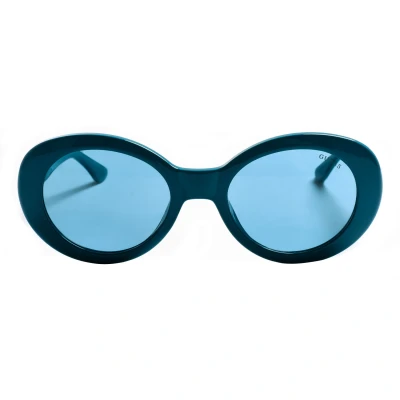 Image of Guess Womenss acetate sunglasses with oval shape GU7904 Blue One Size