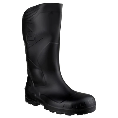 Image of Dunlop Du Devon Black H142011 Safety Wellington Boots 43