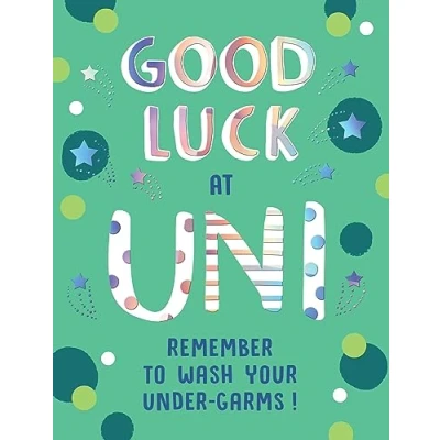 Image of Piccadilly Greetings Good Luck at University Uni Card 8 x 6 inches