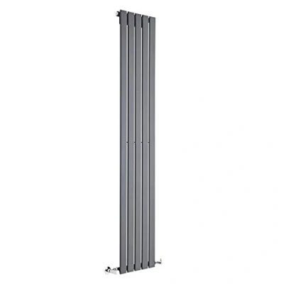 Image of Milano Alpha Anthracite Vertical Single Flat Panel Radiator 1780mm x 350mm