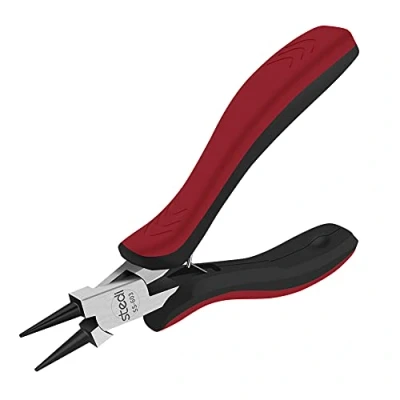 Image of Stedi 5 inch Round Nose Pliers, Used for Jewelry Making, Ultra Precision Winding, High Carbon Steel Material, Multi Function, Suitable Jewelry, Handicrafts, DIY Design