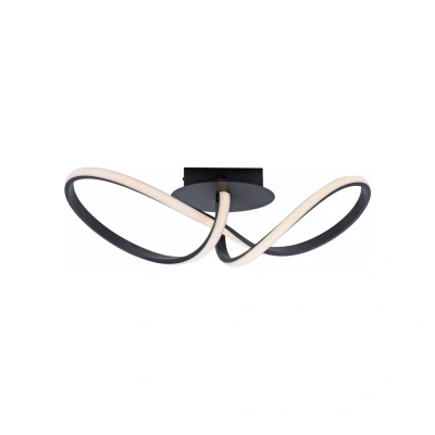 Image of JUST LIGHT. Maria LED ceiling light, dimmable, black